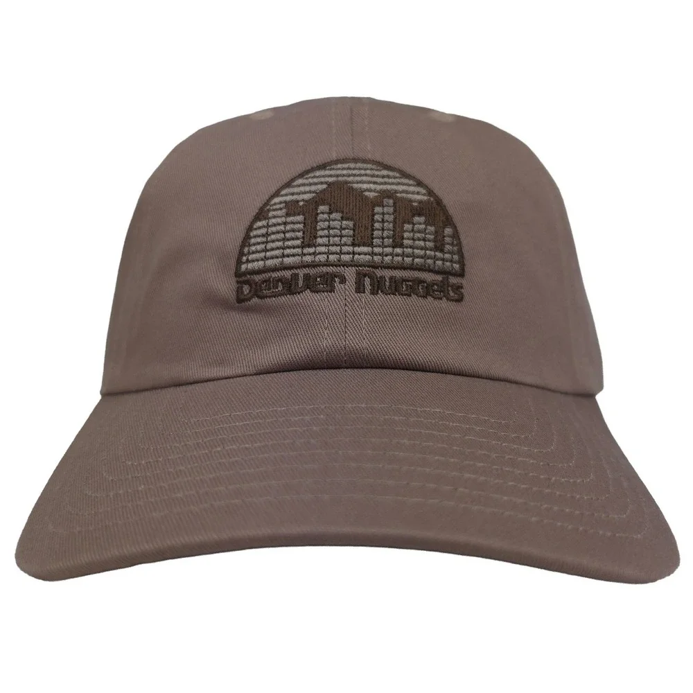 Denver Nuggets‎ Mitchell & Ness Dad Hat Cap Embroidery Logo Chocolate Brown New